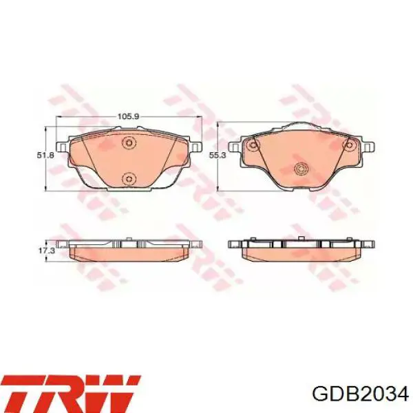 Колодки дисковые  Blue Print ADP154252 цена, от 32.84 USD
