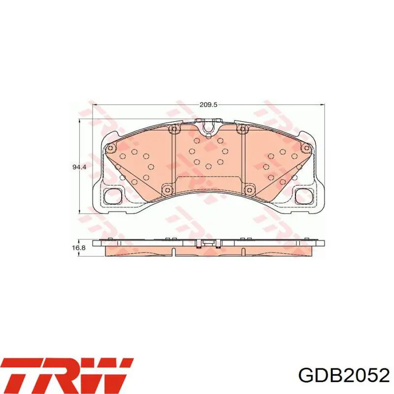 P65046 Brembo Колодки передние