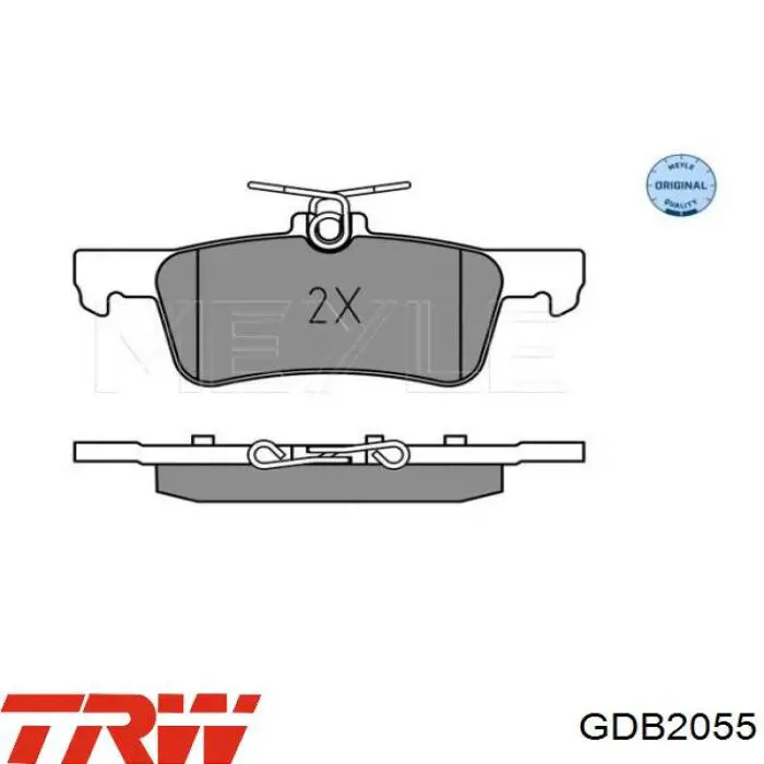 GDB2055 TRW Колодки тормозные дисковые комплект