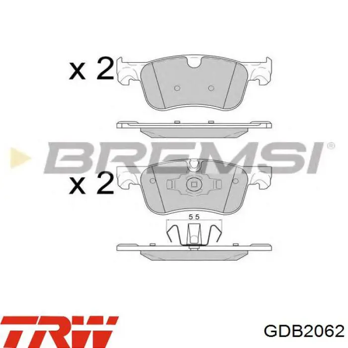 Тормозные колодки Fast FT29559