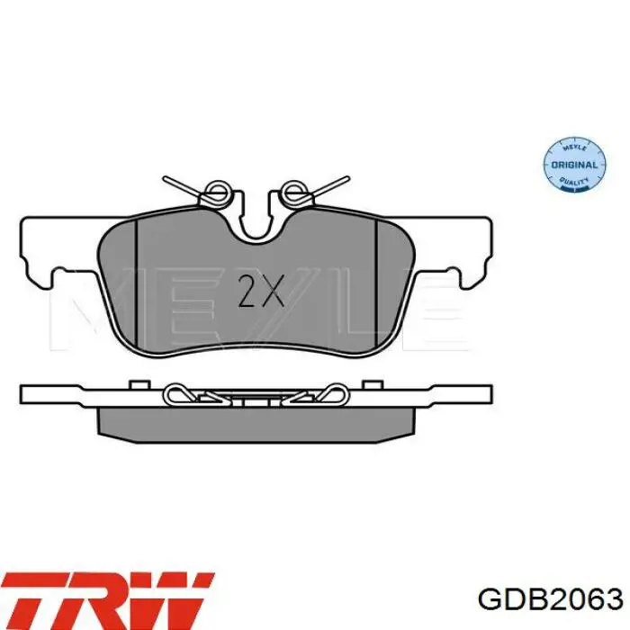 GDB2063 TRW Колодки тормозные дисковые комплект