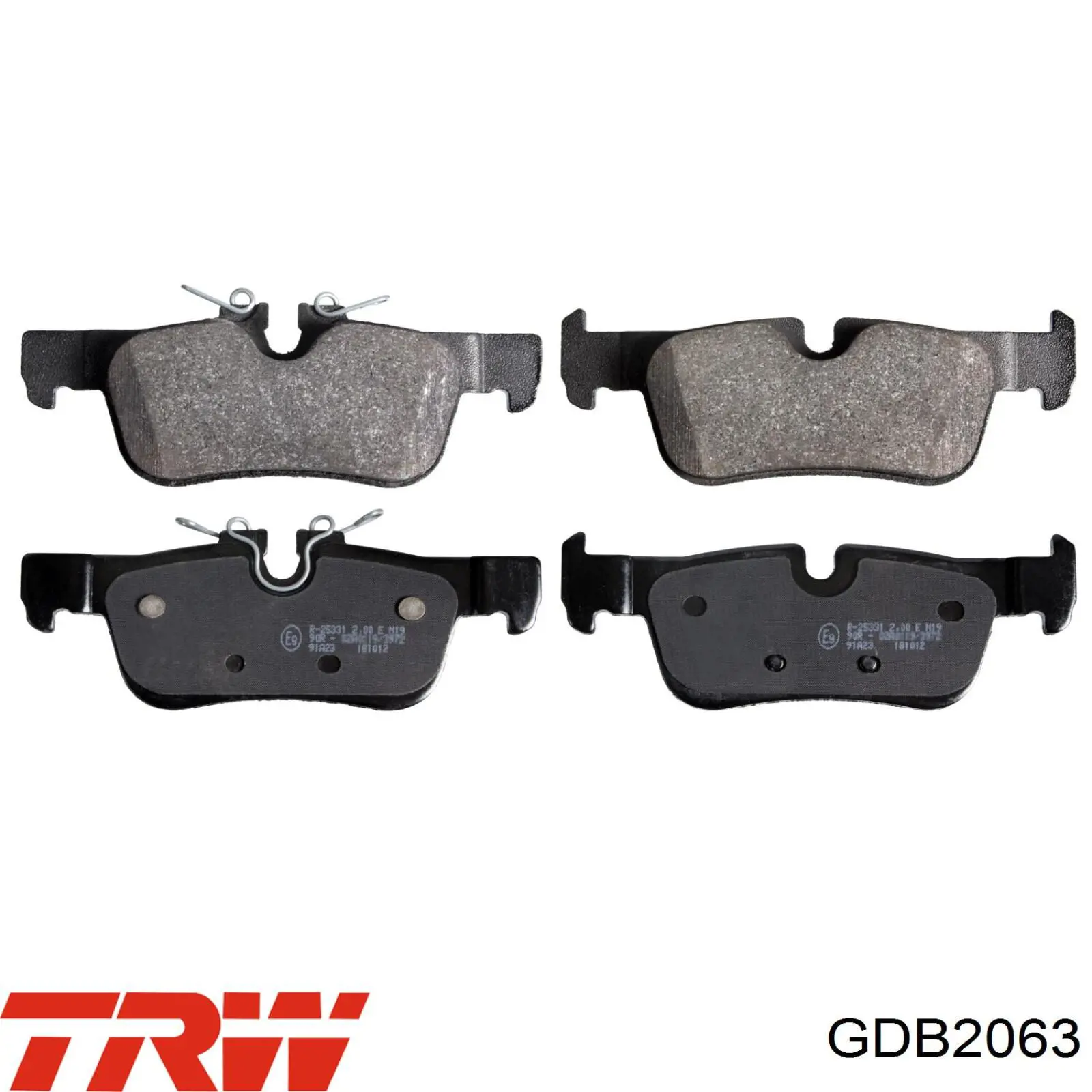 Задние дисковые колодки TRW GDB2063