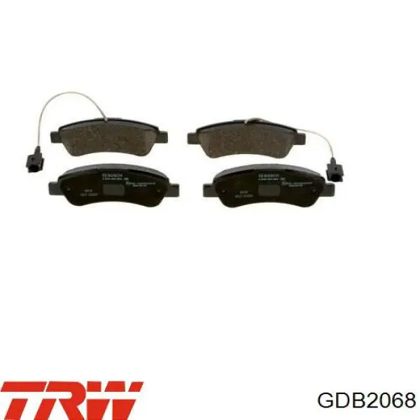 Купить GDB2068 TRW Колодки тормозные задние, дисковые