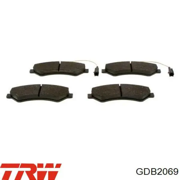 GDB2069 TRW Колодки передние