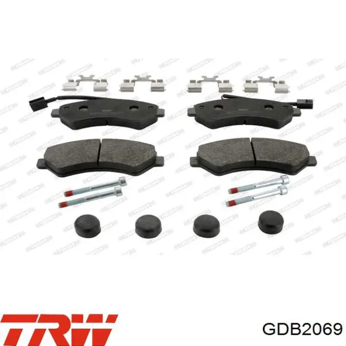 Передние тормозные колодки GDB2069 TRW