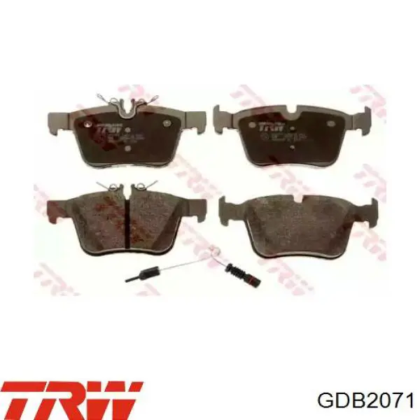 Задние дисковые колодки TRW GDB2071