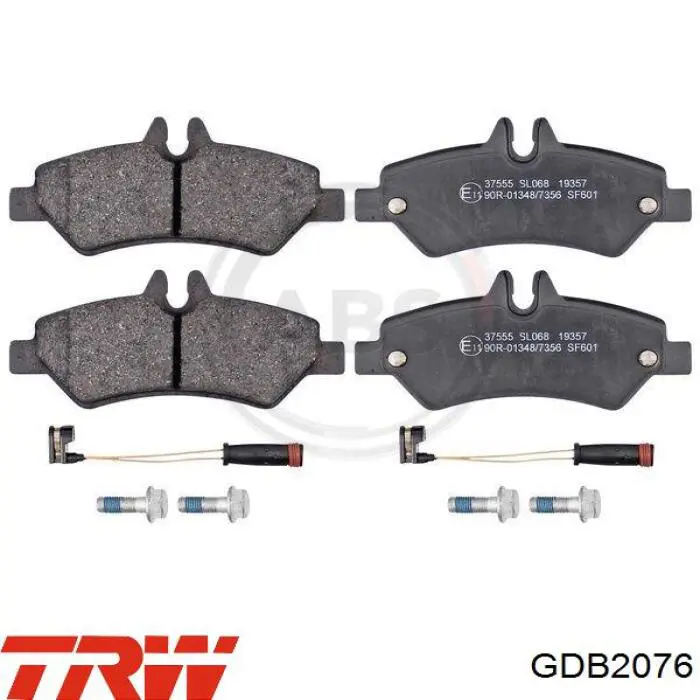 Купить GDB2076 TRW Колодки тормозные задние, дисковые