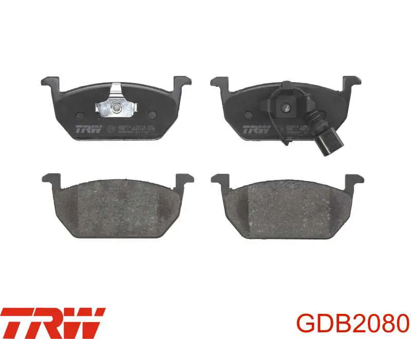 Колодки тормозные передние дисковые TRW GDB2080