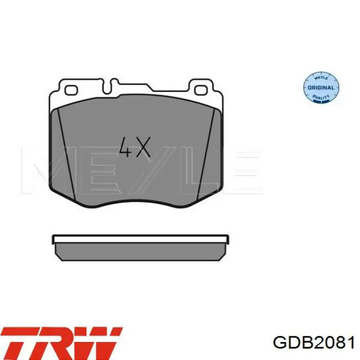 Колодки TRW GDB2081 цена, от 57.80 USD