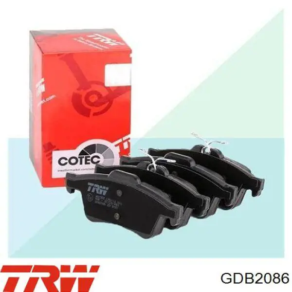 Задние тормозные колодки GDB2086 TRW