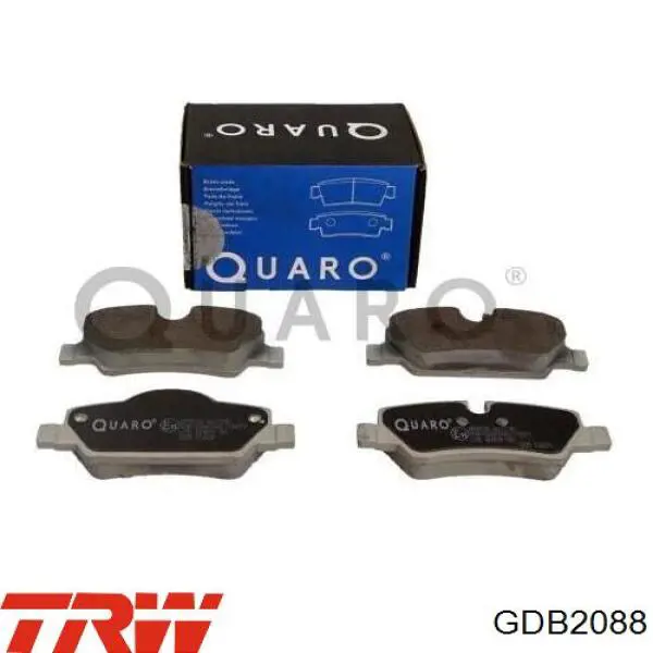 Колодки дисковые  TRW GDB2088 цена, от 41.84 USD