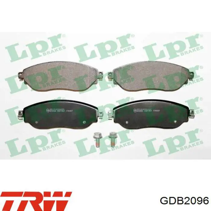 GDB2096 TRW Колодки передние