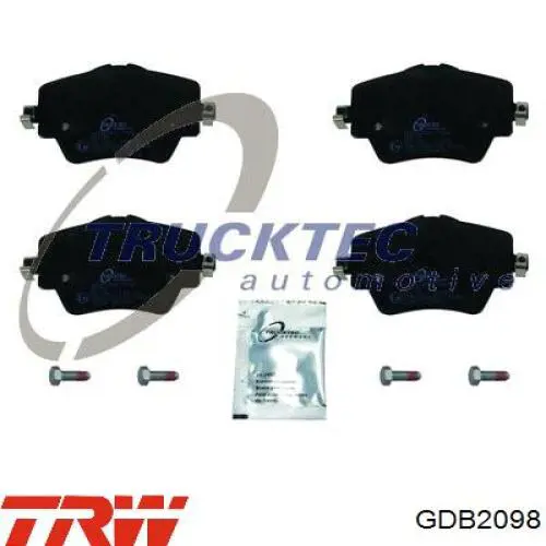 Купить GDB2098 TRW Колодки тормозные