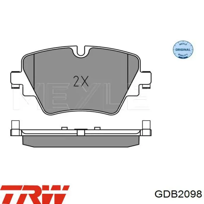 Передние тормозные колодки GDB2098 TRW