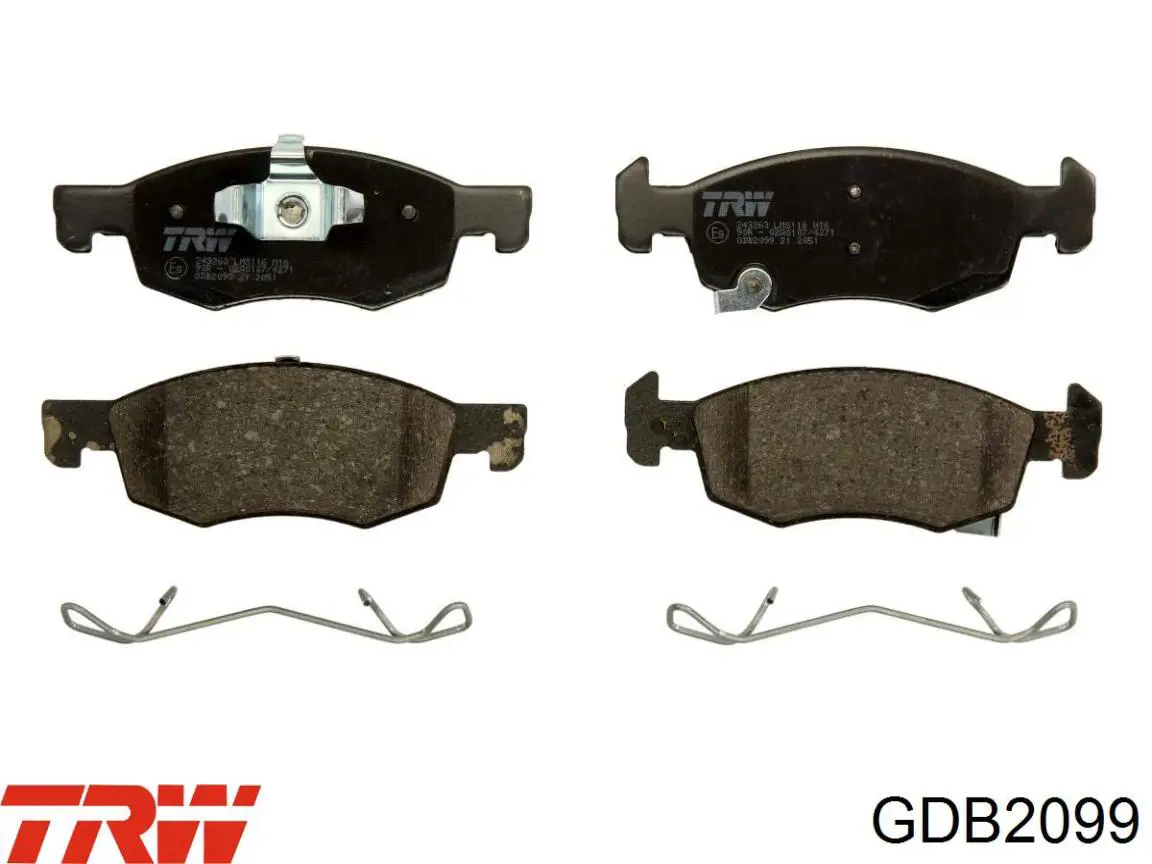 Купить GDB2099 TRW Колодки тормозные