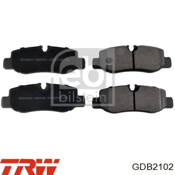 Колодки дисковые  TRW GDB2102 цена, от 33.35 USD
