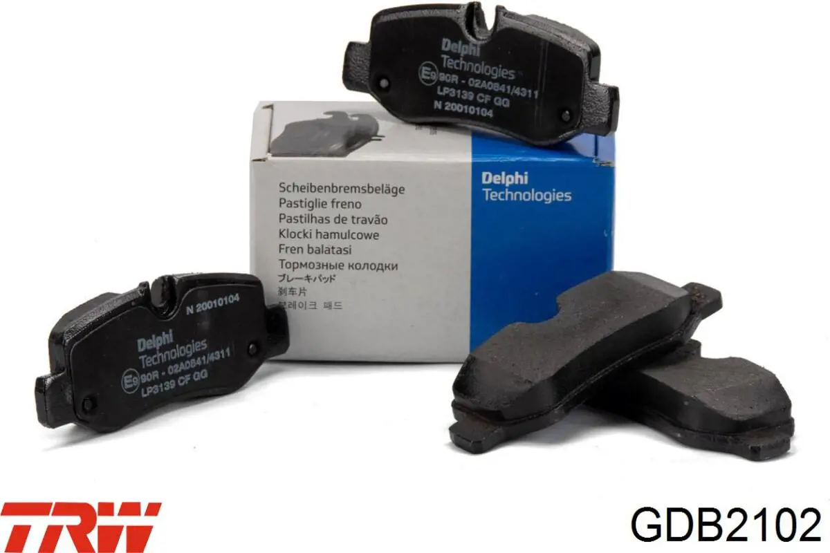 Купить GDB2102 TRW Колодки тормозные задние, дисковые