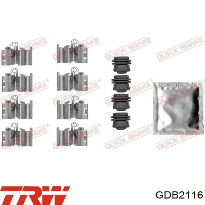 Задние дисковые колодки TRW GDB2116
