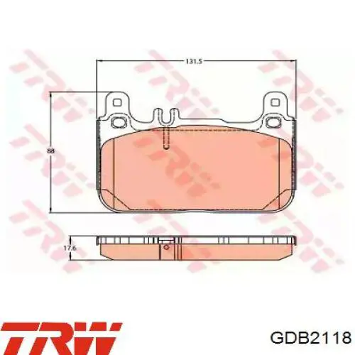 Задние тормозные колодки A0074209820 Mercedes