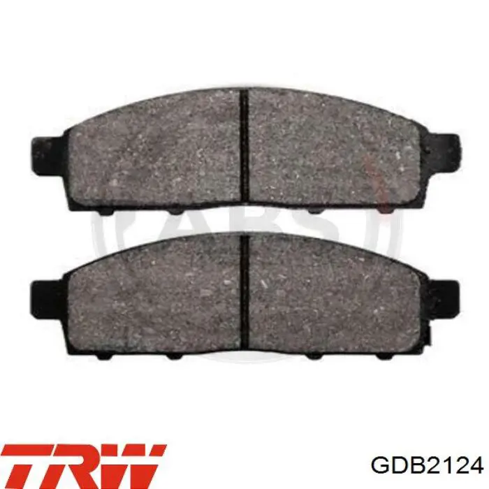 Передние тормозные колодки GDB2124 TRW