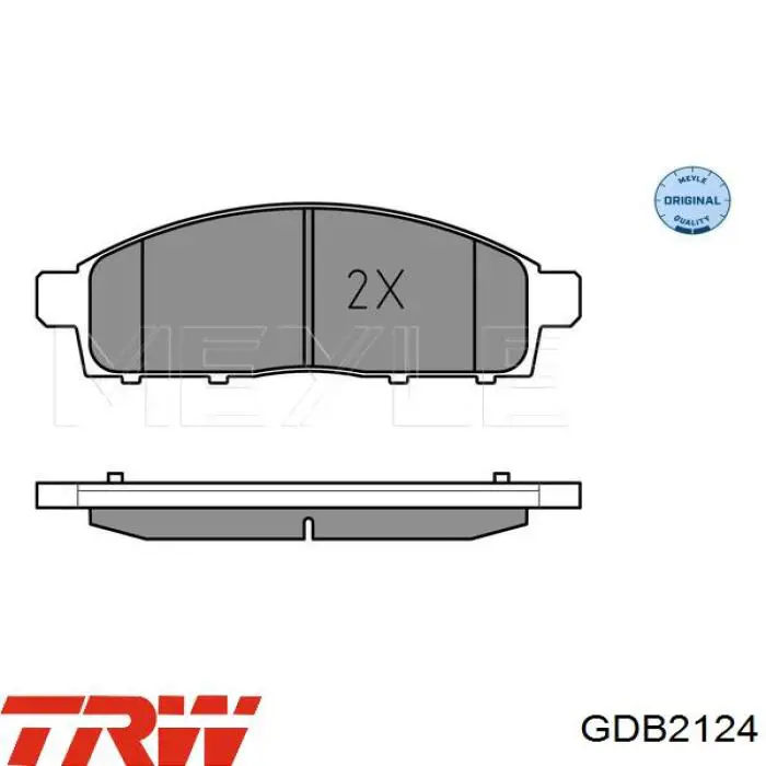 Тормозные колодки TRW GDB2124