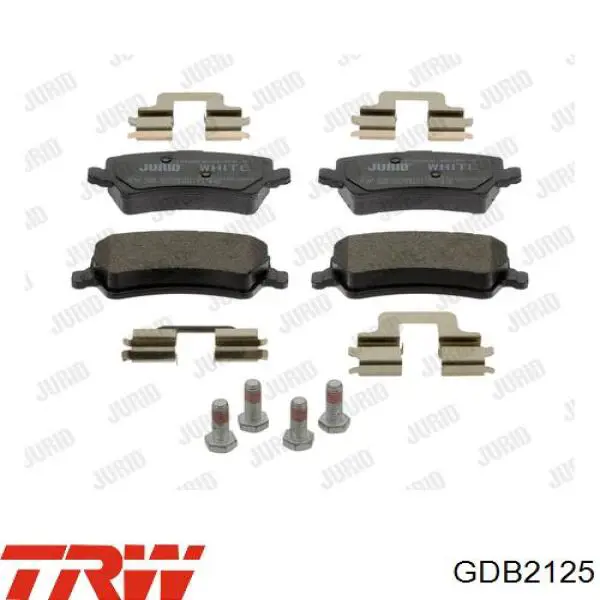 Колодки дисковые  TRW GDB2125 цена, от 41.38 USD