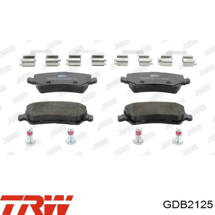 Задние тормозные колодки GDB2125 TRW