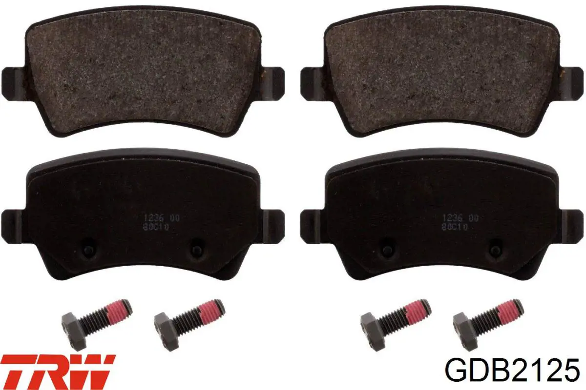 Купить GDB2125 TRW Колодки тормозные задние, дисковые
