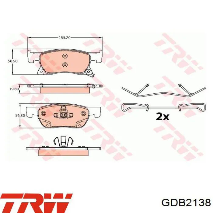 Sapatas do freio dianteiras de disco Trusting 11140 preço, a partir de 46,10 USD