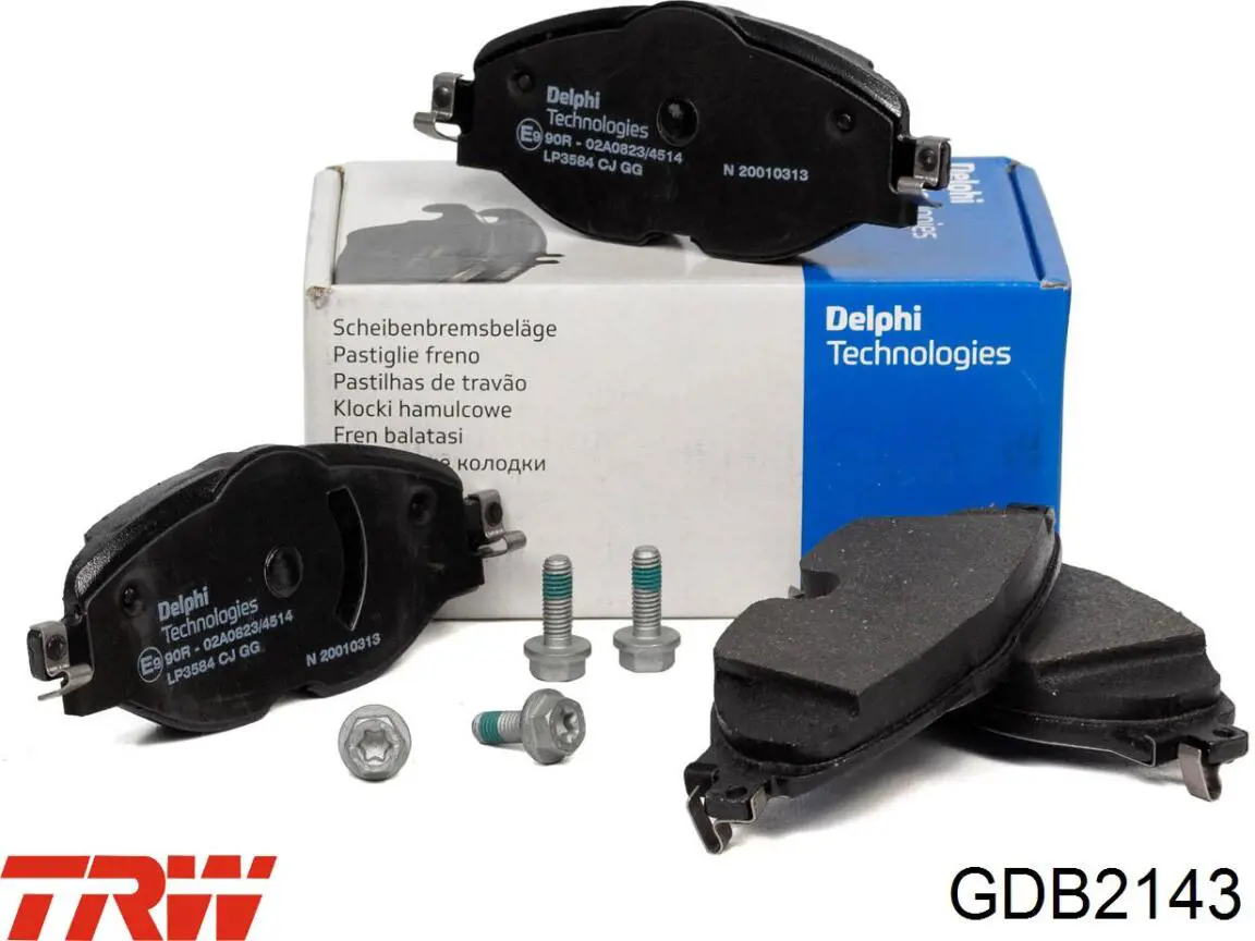 GDB2143 TRW Колодки передние
