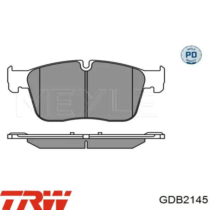 Передние тормозные колодки LP3187 Delphi