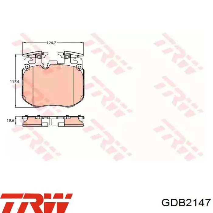 Колодки TRW GDB2147 цена, от 137.97 USD