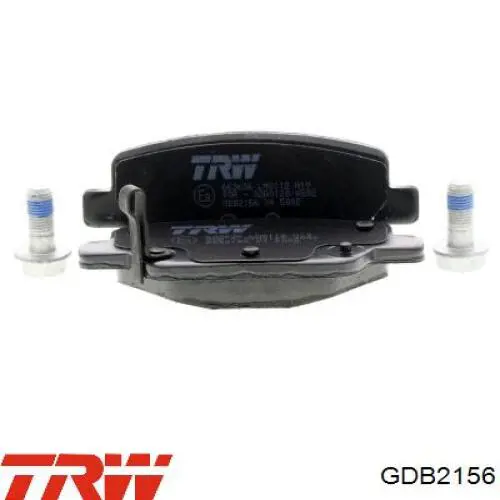 GDB2156 TRW колодки тормозные задние дисковые
