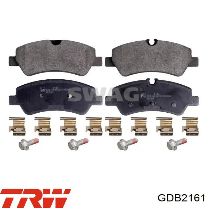 Колодки дисковые  TRW GDB2161 цена, от 22.55 USD