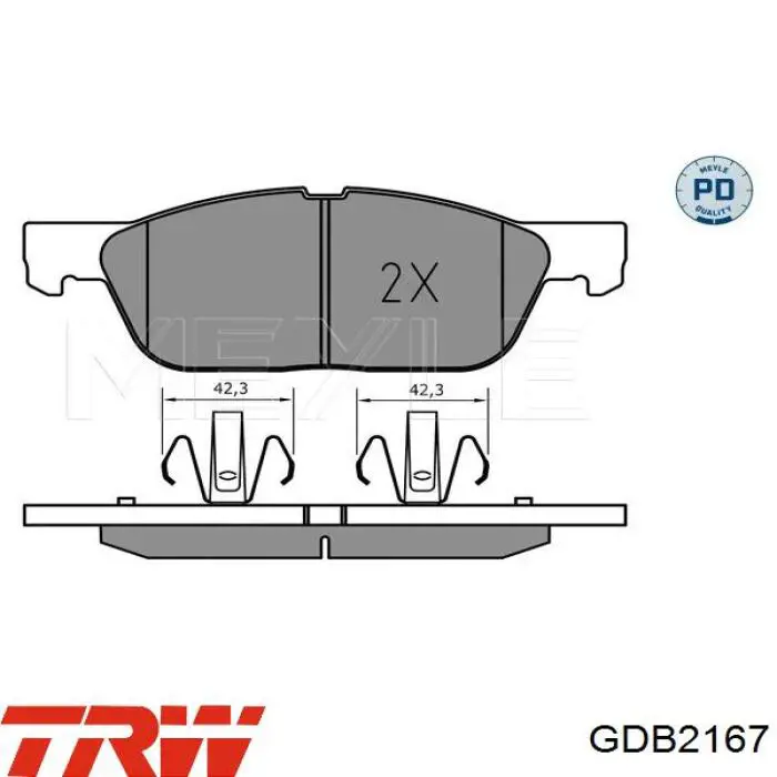 Купить F2GC2001AC Ford Колодки тормозные