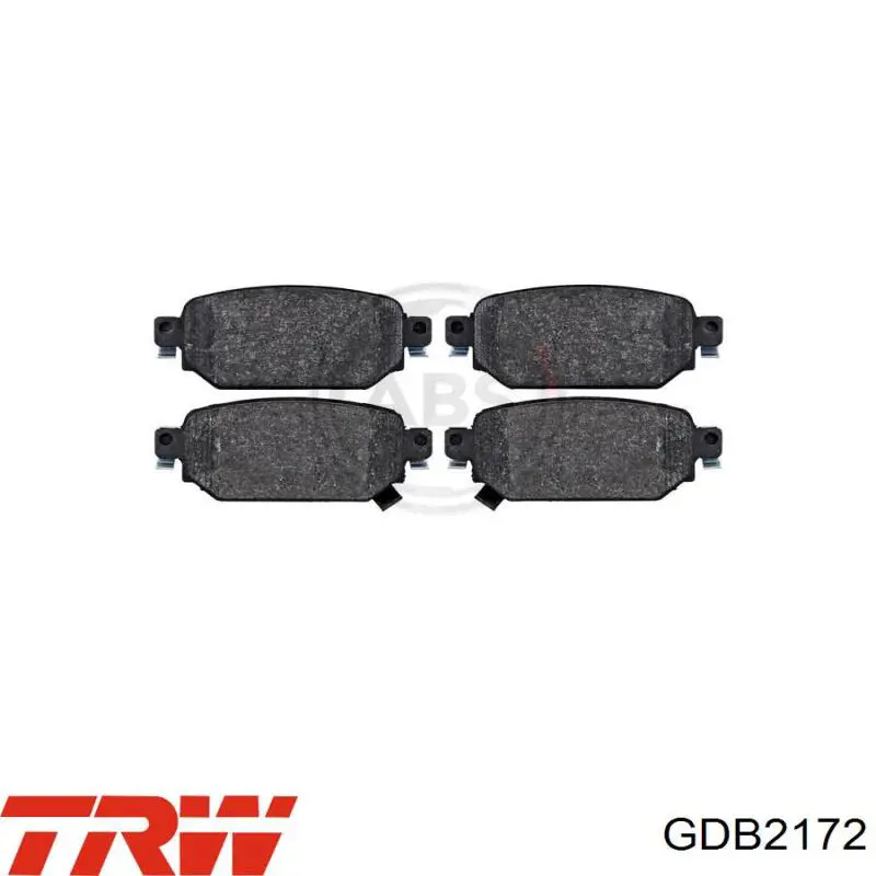 Купить GDB2172 TRW Колодки тормозные задние, дисковые
