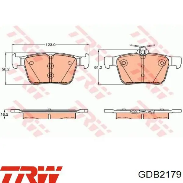 Колодки дисковые  Delphi LP3845 цена, от 31.80 USD