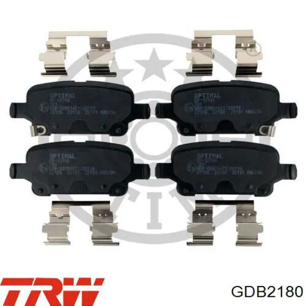 Задние тормозные колодки GDB2180 TRW