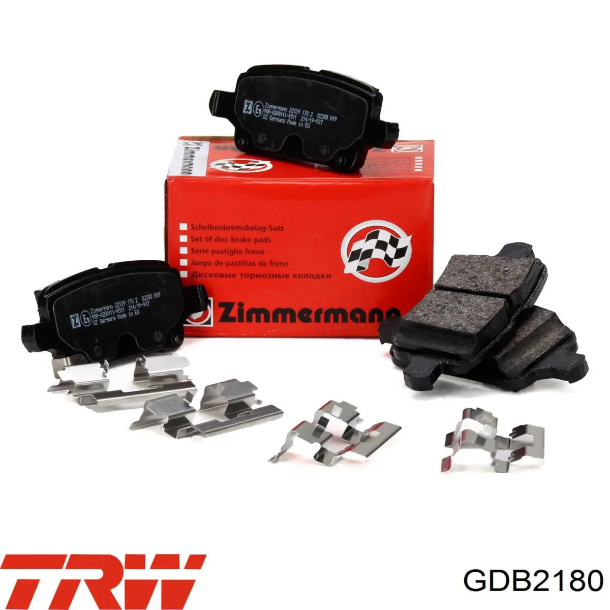 Купить GDB2180 TRW Колодки тормозные задние, дисковые