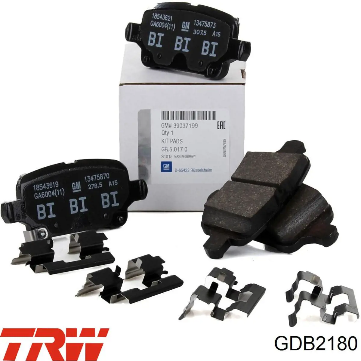 Задние дисковые колодки TRW GDB2180
