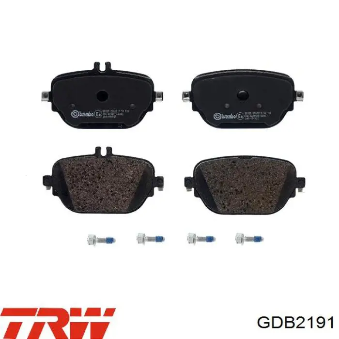 Колодки дисковые  TRW GDB2191 цена, от 77.94 USD