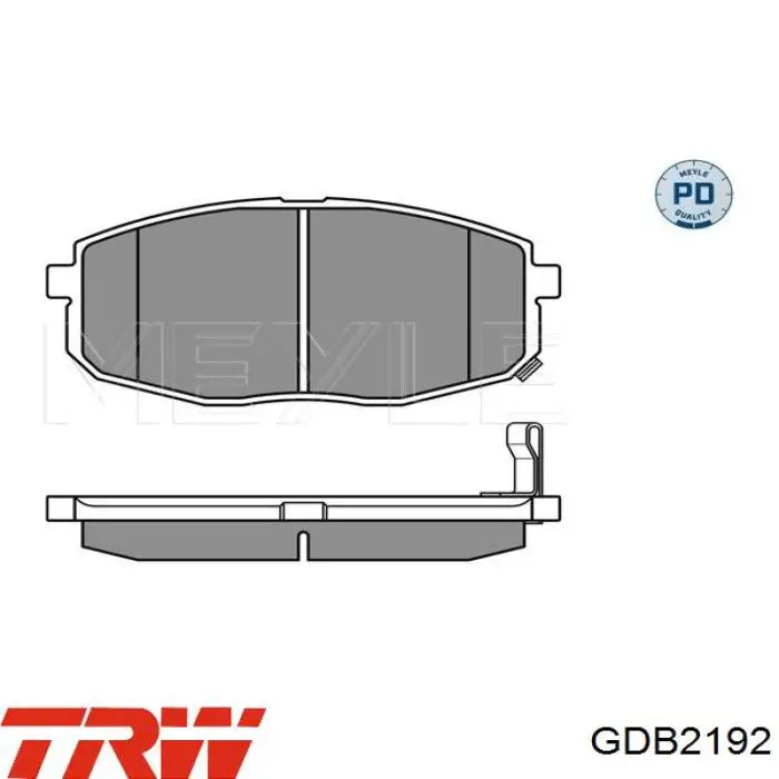 GDB2192 TRW Колодки передние