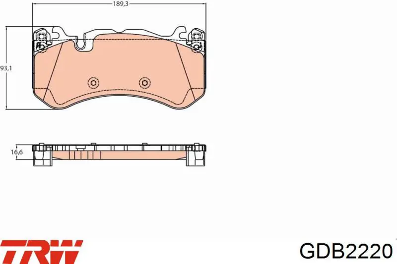 Передние тормозные колодки A0004202804 Power Stop