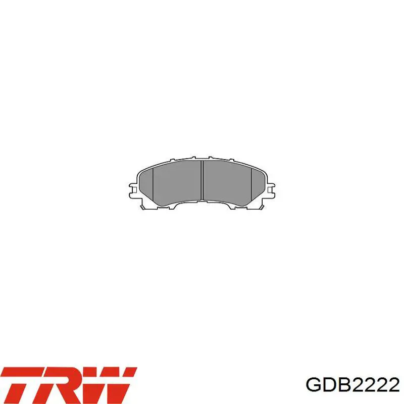 Передние тормозные колодки GDB2222 TRW