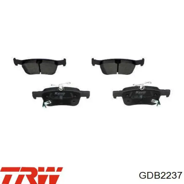 GDB2237 TRW Колодки передние