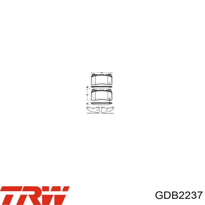 Тормозные колодки TRW GDB2237