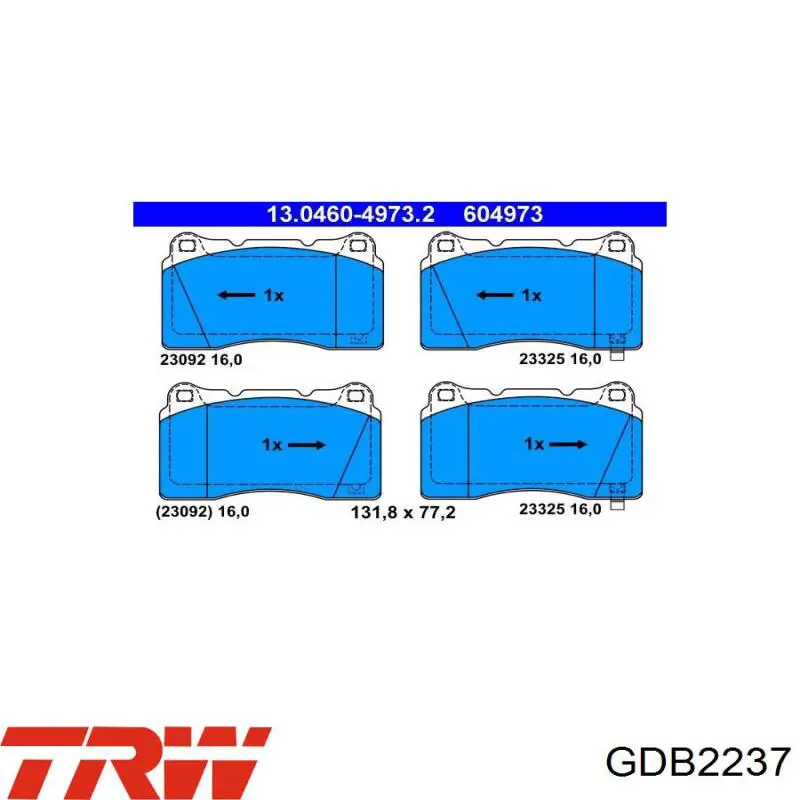 Колодки Denckermann B111903 цена, от 54.54 USD