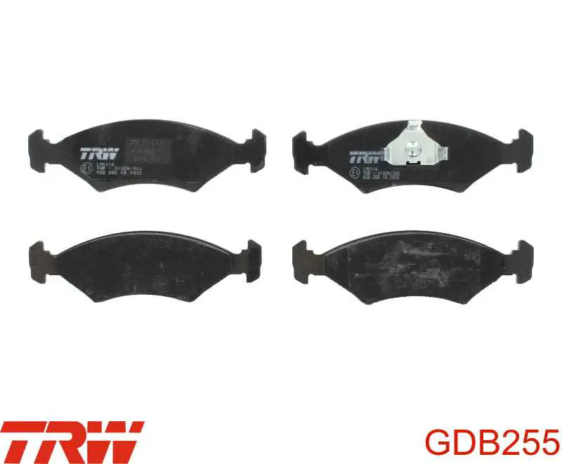 GDB255 TRW колодки тормозные передние дисковые