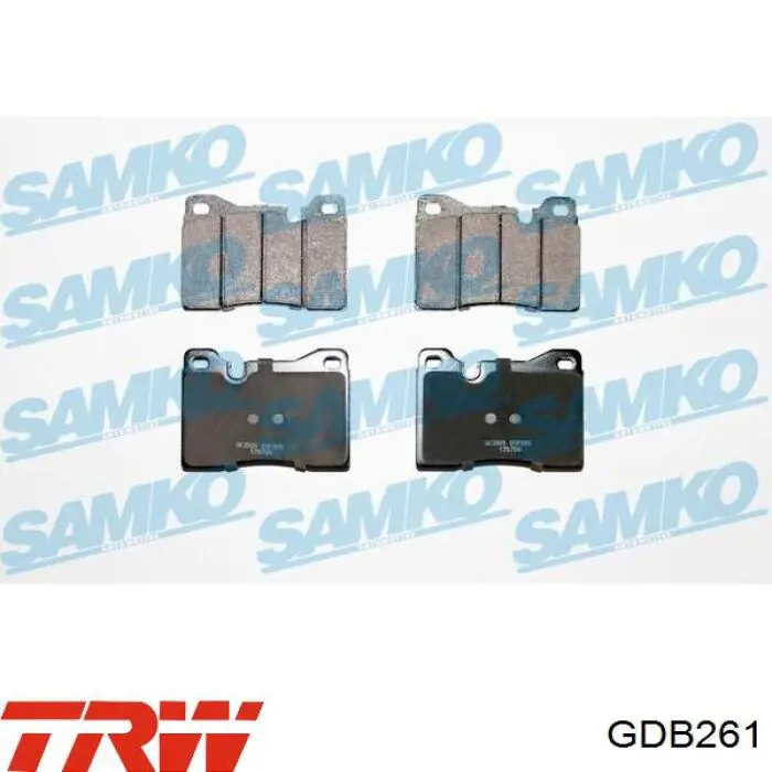 Купить GDB261 TRW Колодки тормозные