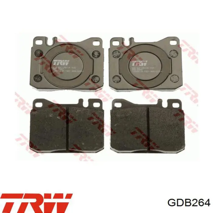 Купить GDB264 TRW Колодки тормозные